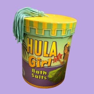 Hula Girl Y2K Bath Salt Collector Canister